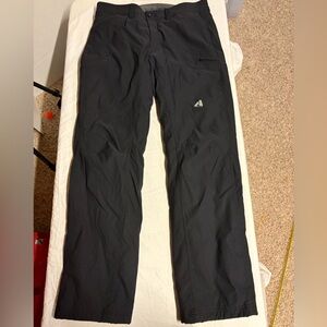 Eddie Bauer Black and Gray Fleece-Lined Pants